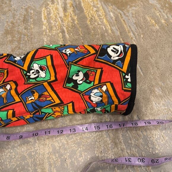 VTG Disney Reversible Sweatshirt AOP Donald Duck Mickey Mouse Puffer M / L Adult - Picture 12 of 12